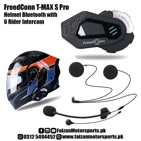 Freedconn T Max S Pro Helmet Bluetooth Intercom Riders Motorbike