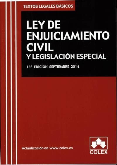 Ley de enjuiciamiento civil y legislación especial Varios autores 5