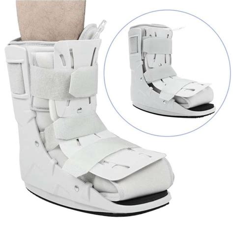 Botte de marche orthopédique blanche pour le soutien de la cheville