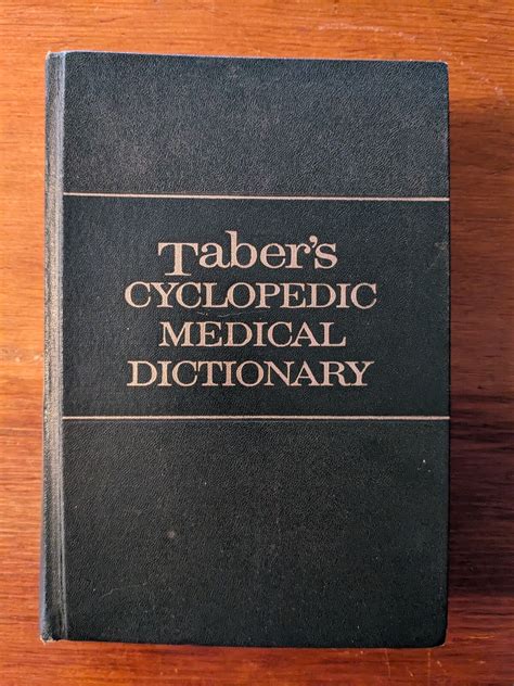 TABER's Cyclopedic Medical Dictionary, Edition 11, Thumb-Indexed, by C