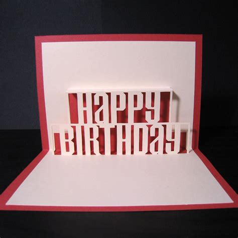 Happy Birthday Pop Up Card by CookieBits on Etsy