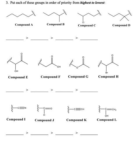 Solved 3 Put Each Of These Groups In Order Of Priority From Highest To