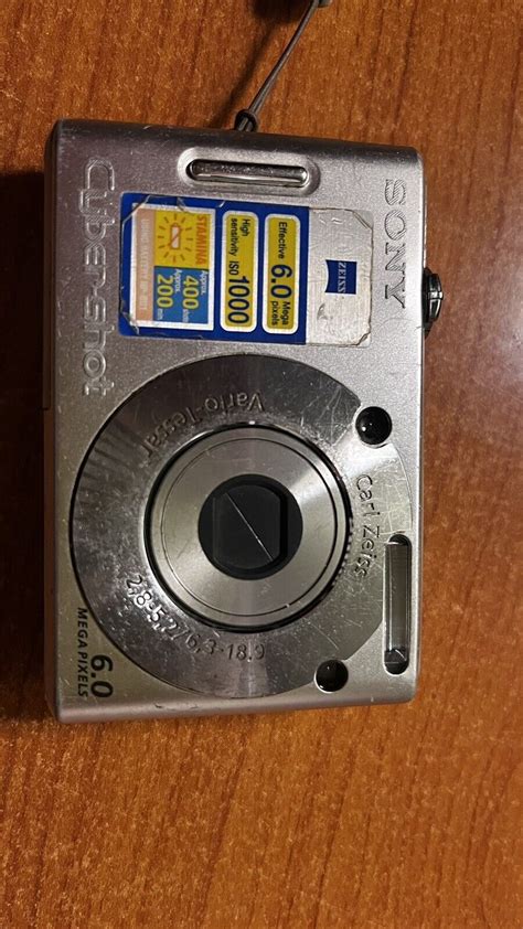 Sony Cybershot DSC W30 6 0MP Digital Camera Silver K20 EBay