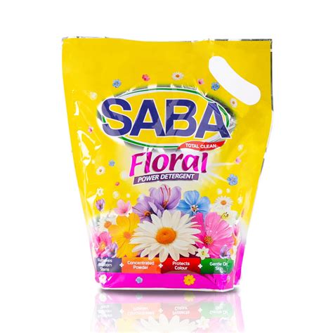 Unique Formula Laundry Detergent Powder Saba Floral Washing Laundry