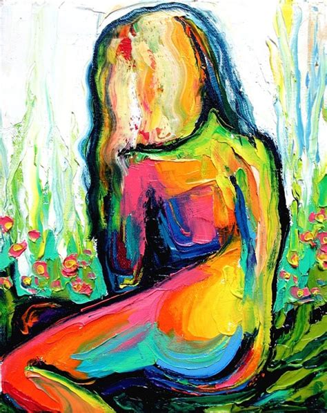 Impasto Abstract Nude Oil Painting By Aja Etsy In 2024 Painting