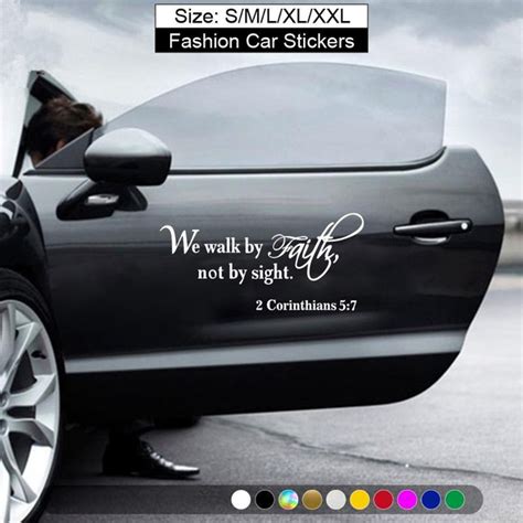 1PC Bible Reflective Car Stickers Christian Self-adhesive JDM Vinyl ...