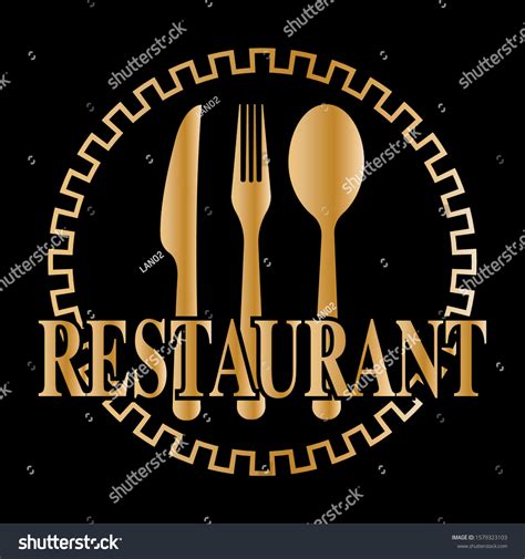 Luxury Restaurant Logo Menu Design Vector Stock Vector (Royalty Free ...