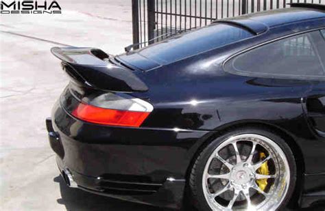 Misha Design Porsche 996 Turbo Gt2 Wing On Black 996 Tt Porsche 911