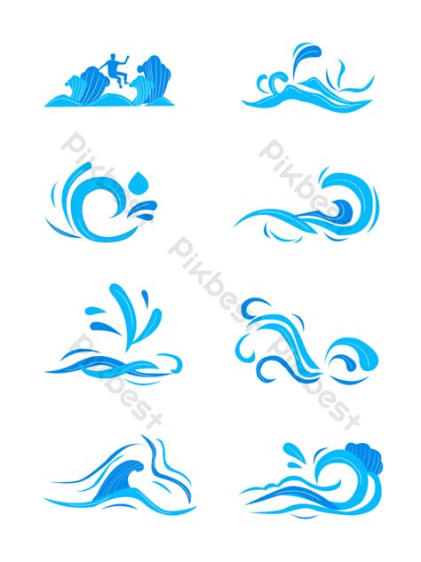 Blue Wave Design Vector PNG Images | PSD Free Download - Pikbest