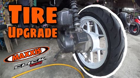 MAGANDANG GULONG PARA SA HONDA CLICK125i MAXXIS TIRE TIRE UPGRADE