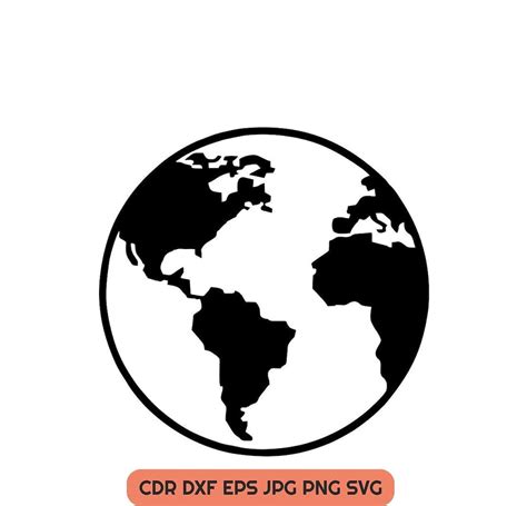 Earth Svg Planet Earth Png World Dxf Planet Png Globe Svg Etsy Uk In