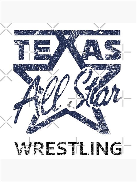 "Texas All Star Wrestling 1980's logo" Photographic Print for Sale by ...