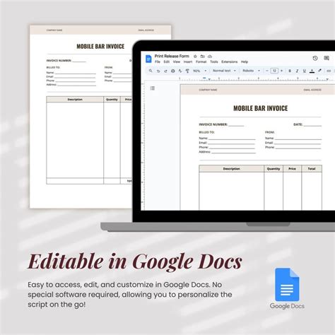 Mobile Bartender Contract Template Google Docs Mobile Bar Service