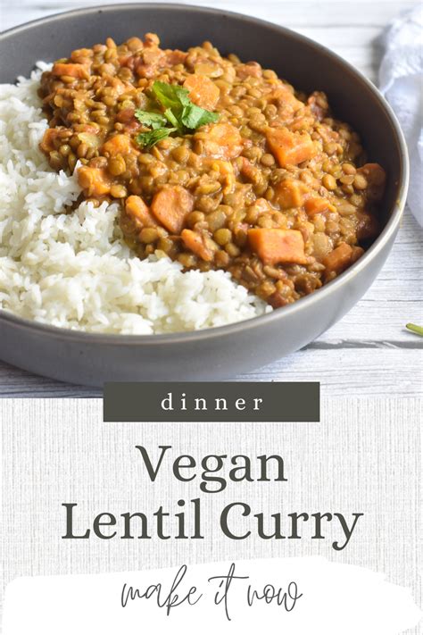 Slow Cooker Lentil Curry - Thyme & Love