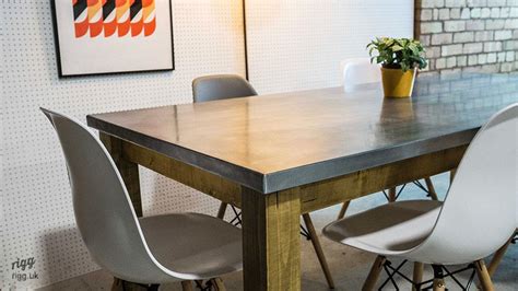 Zinc Top Dining Room Table