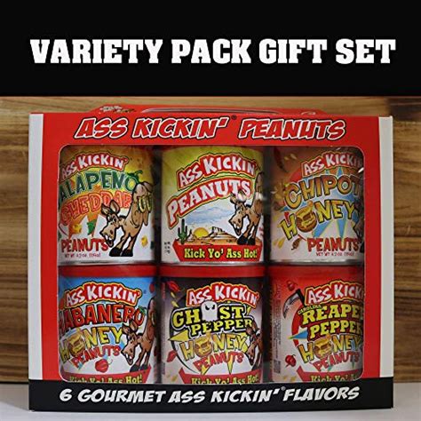 ASS KICKIN Spicy Hot Peanuts Gift Set Variety Pack Oz Ultimate Spicy Gourmet Peanuts