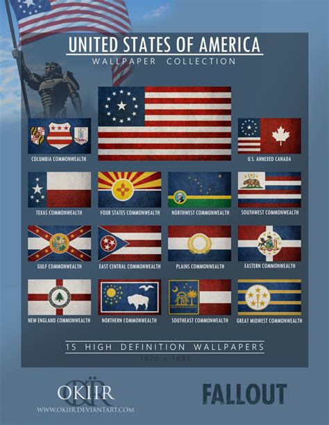 Fallout, U.S. flag variants. image - United States of America - ModDB