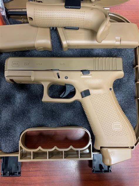 Glock 19x G19x Gen 5 Fde Night Sights Ux1950703 For Sale