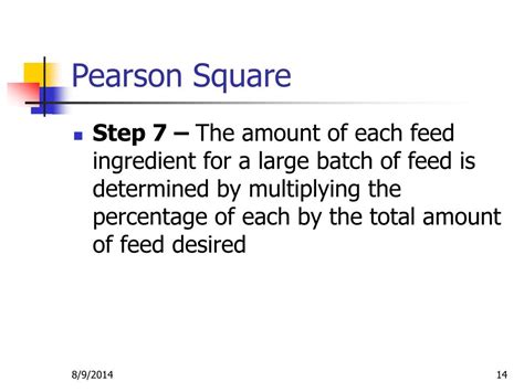 PPT - PEARSON SQUARE Balancing a Ration PowerPoint Presentation, free ...