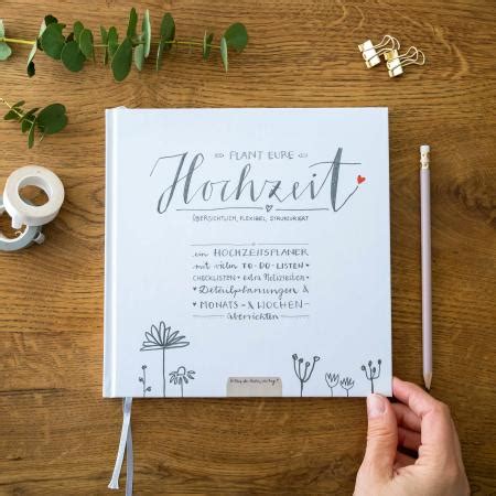 Hochzeitsplaner mit Checklisten und Zeitplan Hardcover weiß EINE DER GUTEN