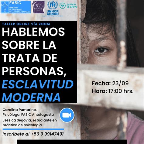 Taller En Línea “hablemos Sobre La Trata De Personas Esclavitud