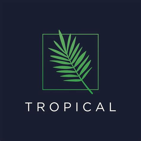 Dise O De Logotipo Nico De Terapia Tropical De Verano De Hoja De