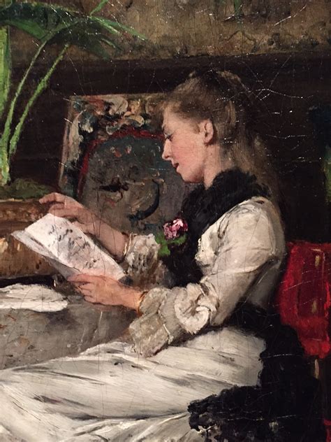 Mihály Munkácsy Paris Interior Woman Reading 1877 oil on wood