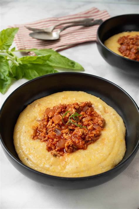 3 Cheese Polenta With Italian Sausage Culinary Ginger