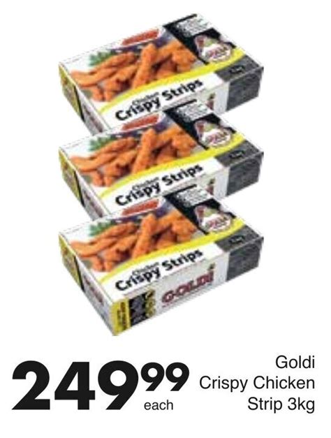 Goldi Chicken Crispy Strips 3kg offer at Save Hyper