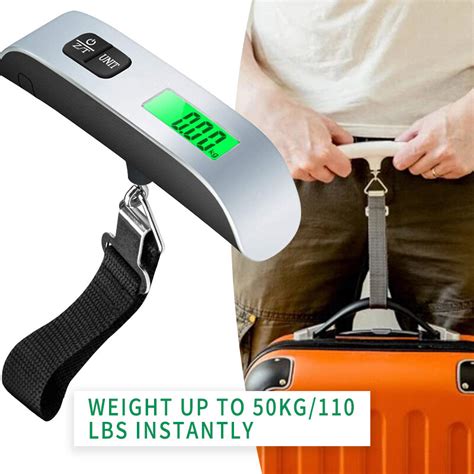 110lb 50kg Portable Scale Digital LCD Display Electronic Luggage