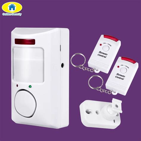 Golden Security Portable 105dB PIR Motion Detector Infrared Anti theft ...