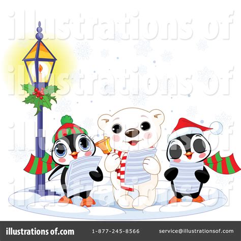 Christmas Caroling Clipart #435693 - Illustration by Pushkin