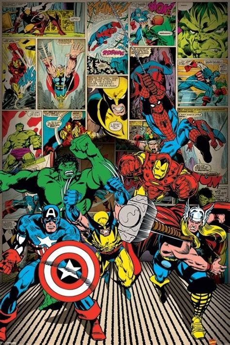 MARVEL COMICS - here come Poster | Sold at Europosters