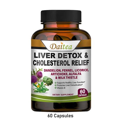 Liver Cleanse Detox Milk Thistle Extract Silymarin Artichoke Dandelion B Vitamins Lazada Ph