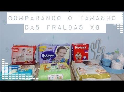 COMPARANDO TAMANHO DAS FRALDAS XG YouTube