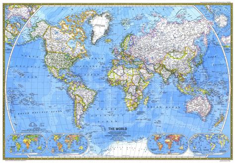 National Geographic Wall Map Mural