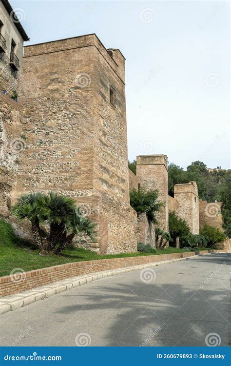 The Alcazaba of Malaga stock image. Image of islamic - 260679893