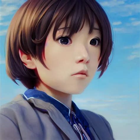 Nagisa Furukawa From Clannad Detailed Centered Stable Diffusion