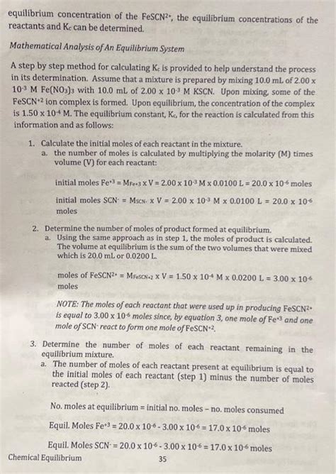 Solved Chemical Equilibrium 4-1 Background Chemical | Chegg.com 