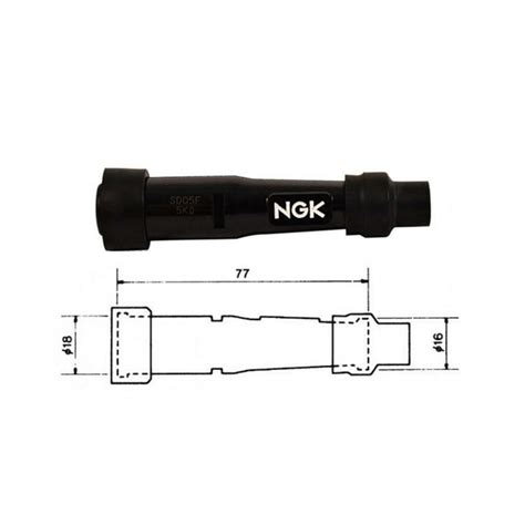 Anti Parasite NGK SB10E Noir Pour Bougie Avec Olive