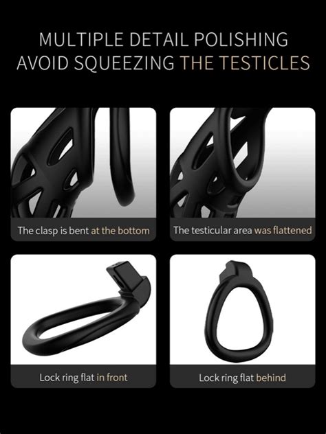 Jeusn Male Chastitycage Belt Lock Lightweight Breathable Penis Cock Cage Device Sex Toys For Men