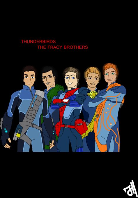 Thunderbirds Tracy Brothers By Greentigergirl On DeviantArt