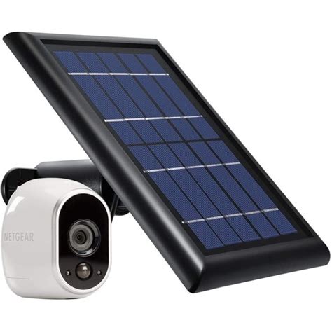 Wasserstein Black Solar Panel With Internal Battery For Arlo Hd Pack