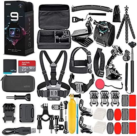 Amazon.com : GoPro HERO9 (Hero 9) Black with Deluxe Accessory Bundle ...