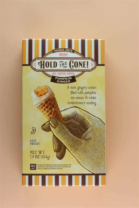 Trader Joes Pumpkin Ginger Hold The Cone Mini Ice Cream Cone Mini Ice