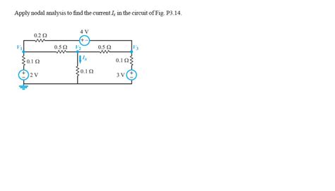 Solved Apply Nodal Analysis To Find The Current Ix In The Chegg