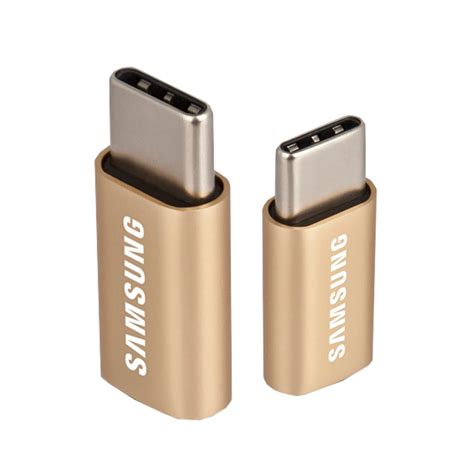 Samsung 三星 Micro Usb To Type C 原廠轉接器金 盒裝 Type C Yahoo奇摩購物中心