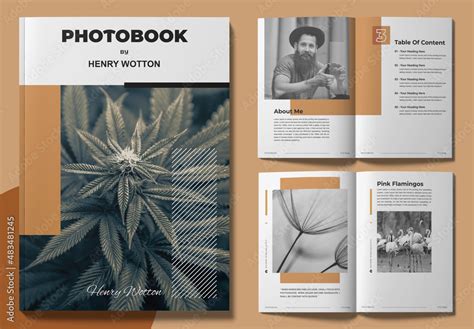 Photo Book Magazine Layout Stock Template | Adobe Stock