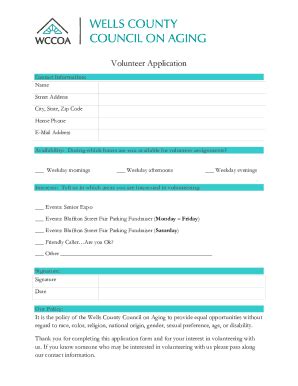 Fillable Online Volunteer Ombudsman Application Form Fax Email