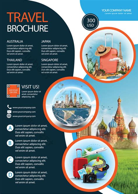 Vacation Travel Brochure Flyer Design Template | AI Free Download - Pikbest